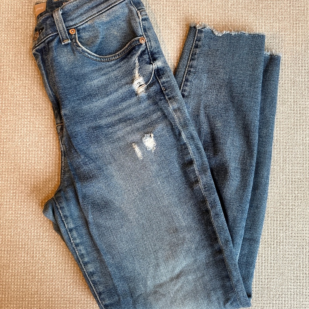 7 For All Mankind Distressed Denim Jeans